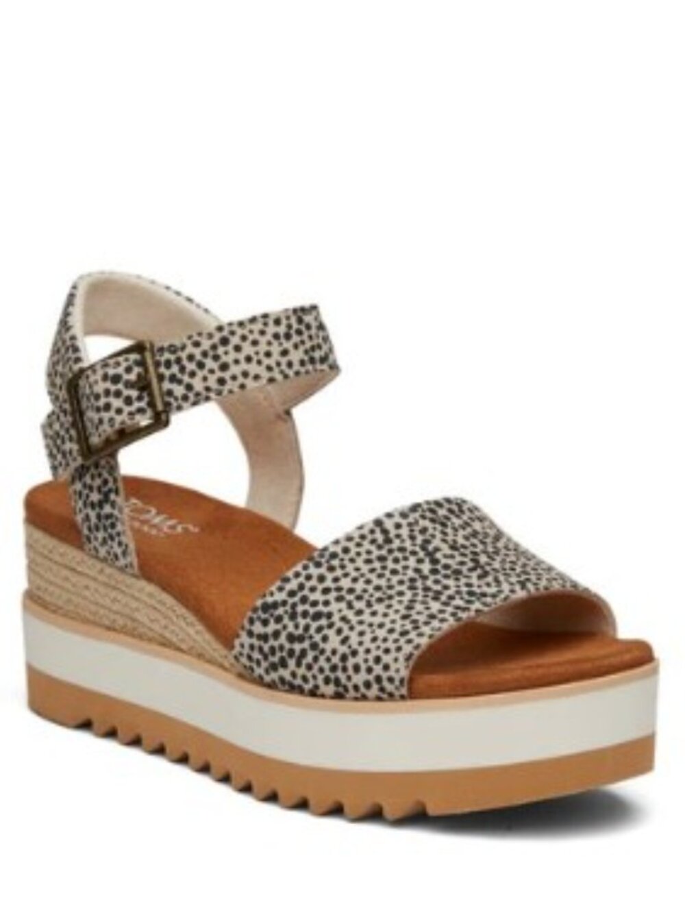 TOMS Women's Diana Wedge Sandal - Mini Cheetah